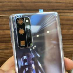 Крышка для Honor 30 Pro Plus - задняя стеклянная панель "хорошее качество" (серебристого цвета)