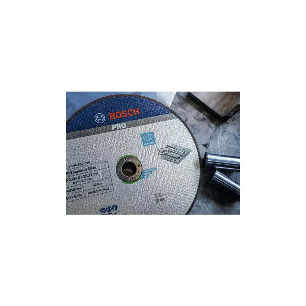 Отрезной диск PRO Stainless Steel, 180х2x22,23 мм BOSCH 2608600095