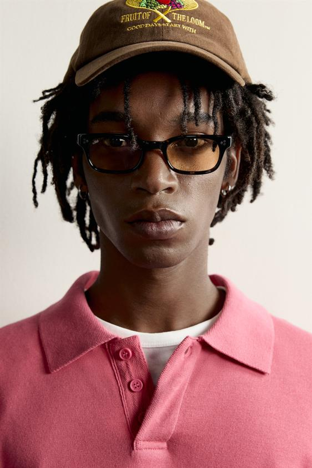 ZARA - FRUIT OF THE LOOM™ ХЛОПКОВАЯ ТРИКОТАЖНАЯ РУБАШКА-ПОЛО, ЦВЕТ ФУКСИИ