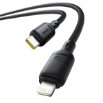 Кабель-зарядка Type-C на Lightning Baseus Silky Series 20W 2м (P10377700113-01) черный