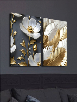 Картина Нежные штрихи, модульная, галерейная 50x70см 2шт.