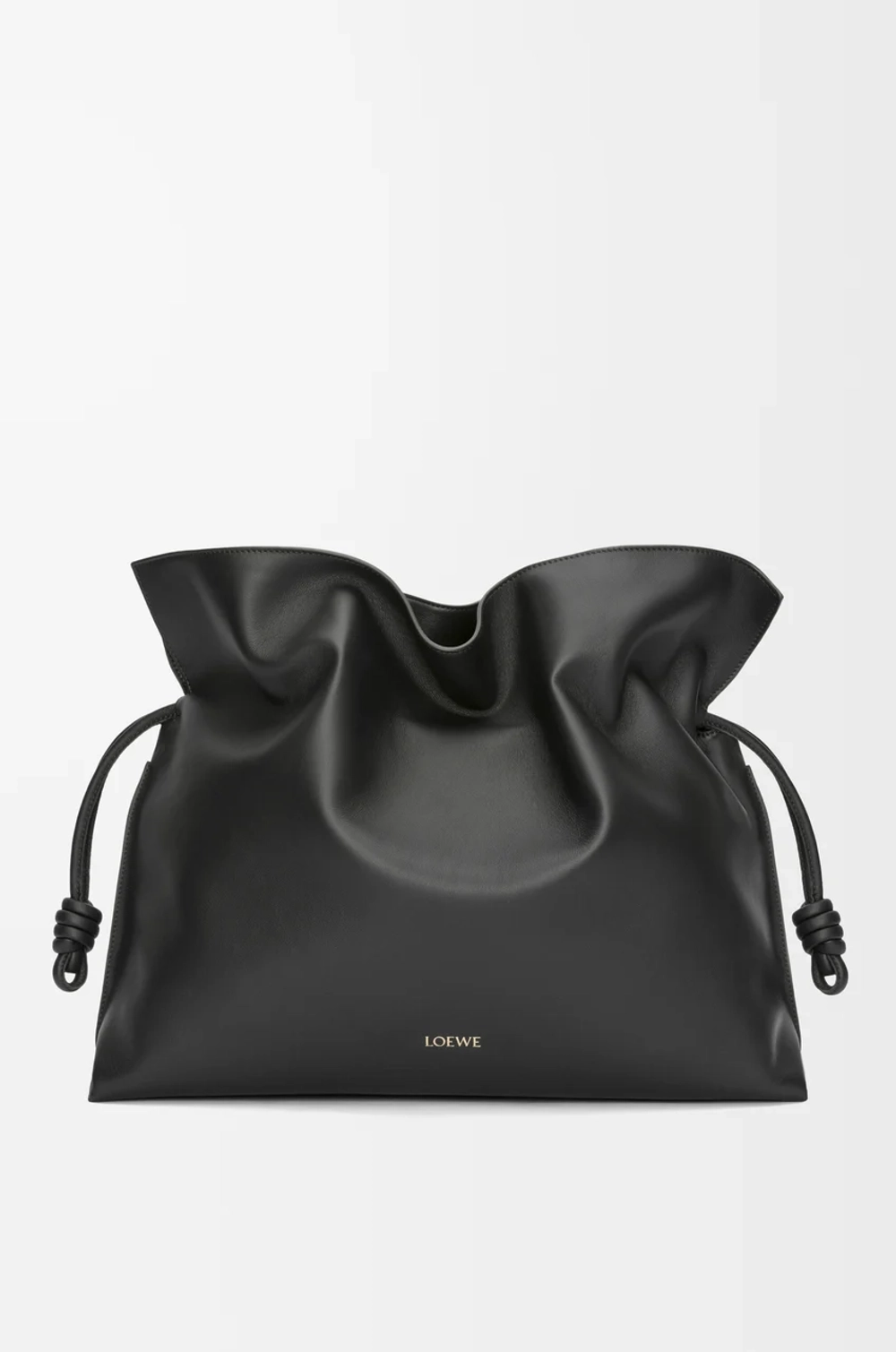 Loewe Сумка-клатч XL Flamenco из телячьей кожи наппа, черный