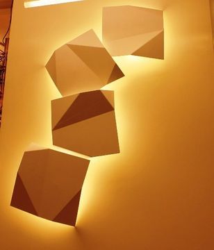 replica  Origami Quadro Wall Lamp   ( 4 pcs )