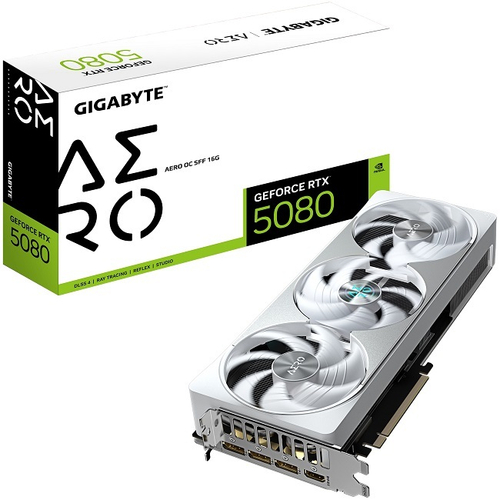 Видеокарта GIGABYTE GeForce RTX 5080 AERO OC SFF 16GB (GV-N5080AERO OC-16GD)
