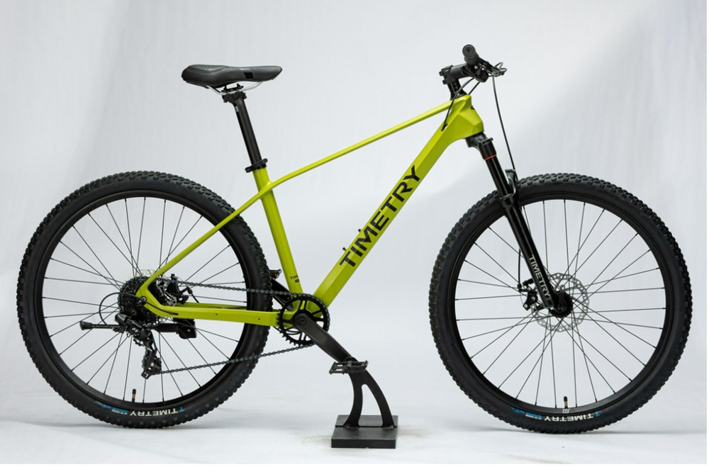Велосипед 27,5" TIMETRY TT424 ск.8 флуоресцентный зеленый
