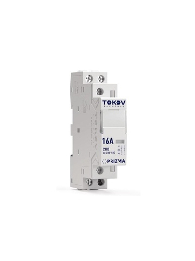 Контактор модульный 18мм 16А 230В АС 2НО PRIZMA TOKOV ELECTRIC TKE-PZ-MC-1-16-230-20