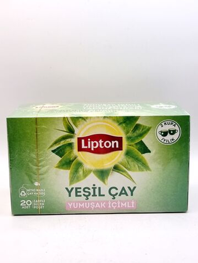 Lipton чай зеленый , 20 пакетиков, 20 г (Турция)