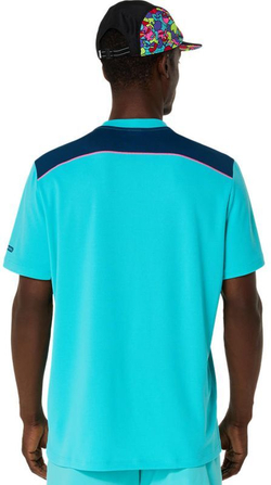 Мужская теннисная футболка Asics Padel Court Short Sleeve - небесный