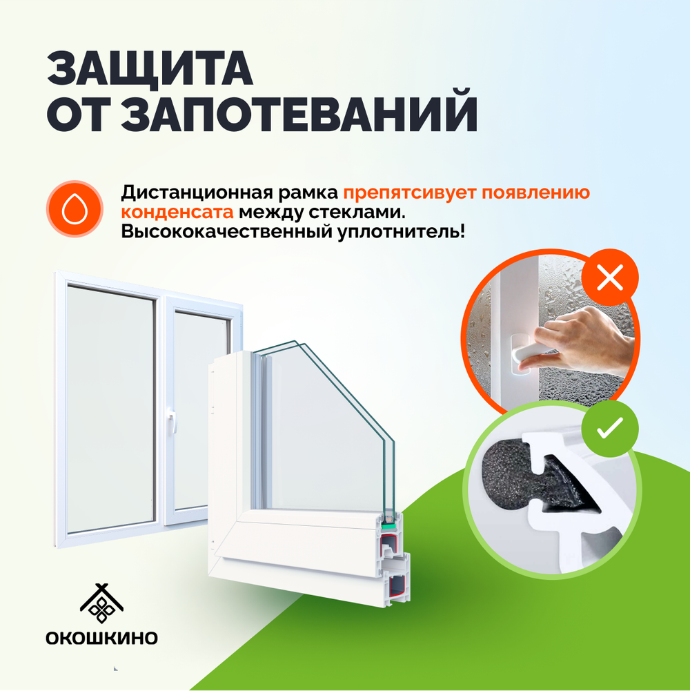 Пластиковое окно пвх, одностворчатое, глухое.