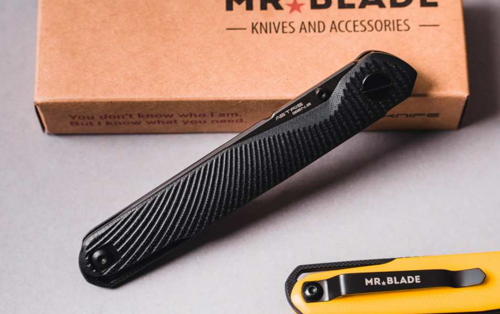 Нож Astris Gen.2, D2, Black Stonewash, G10 black Mr.Blade, MB700-BSW/BK