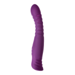 Фиолетовый гибкий вибратор 22см с ребрышками ToyFa Flovetta Lupin 457711