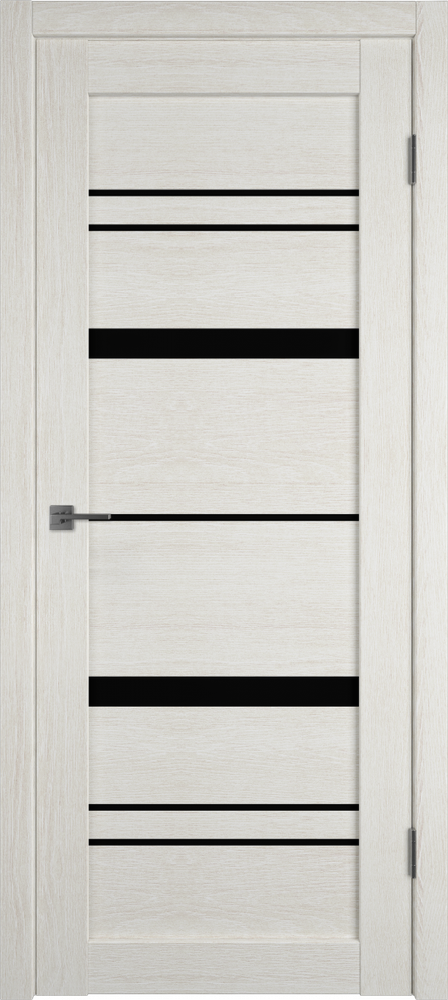Дверь межкомнатная LIGHT 25 | LATTE L | BLACK GLOSS