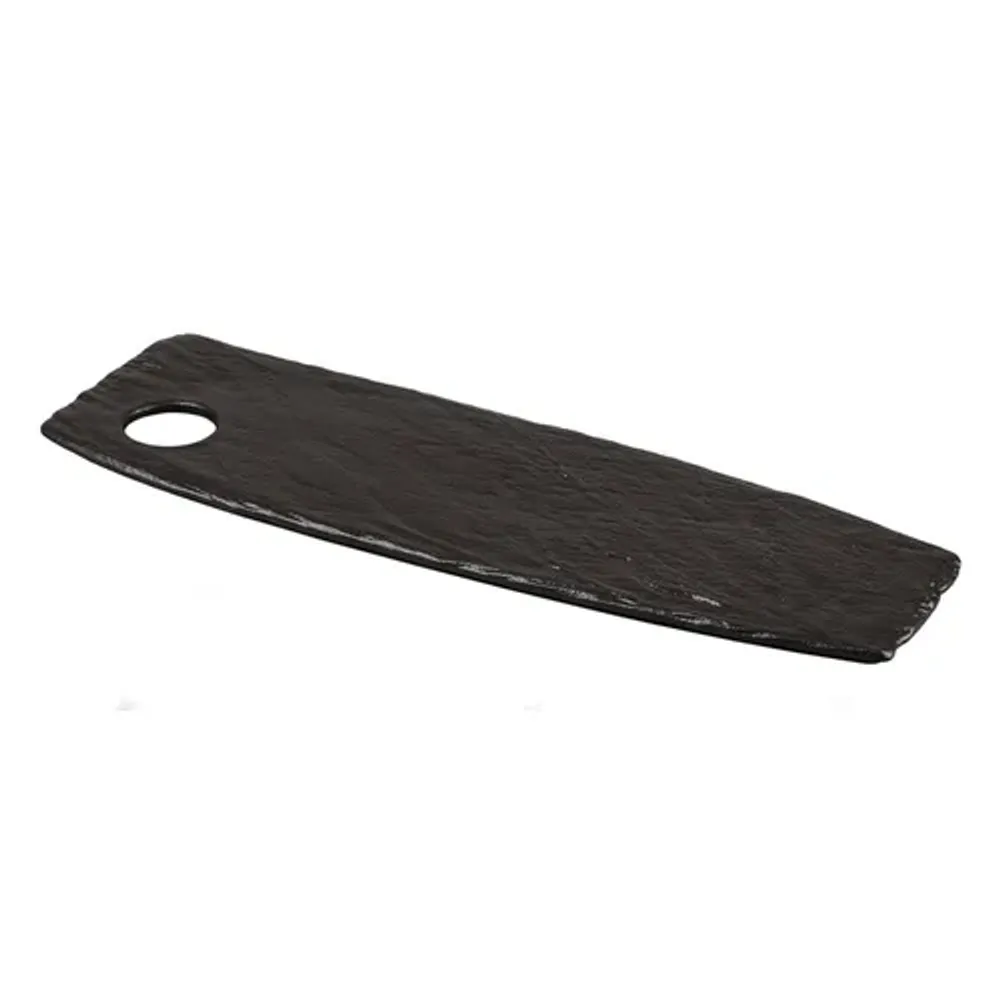Блюдо прямоугольное 42,5*13 см h1,4 см для закусок Black Raw Stellar P.L. [1]