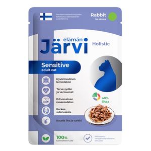 Пауч Jarvi для кошек с чувствительным пищеварением, кролик, кусочки в желе