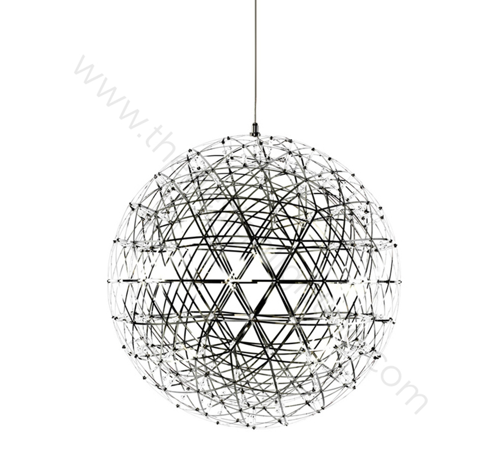 Pendant design lamp  Raimond by Moooi (Silver,  D 61 cm)