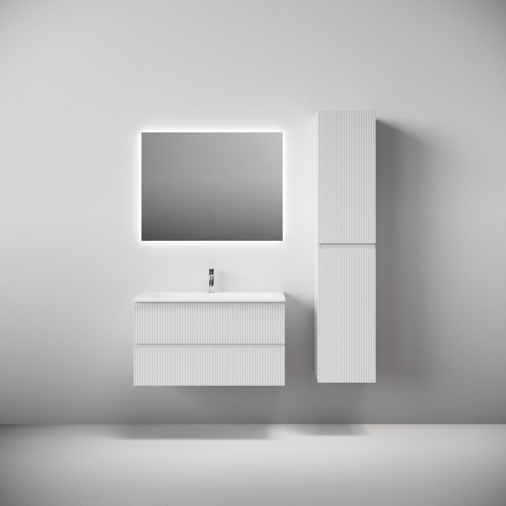 Тумба подвесная Sancos Snob T c двумя ящиками 890х445х500, Bianco, SNT90W, арт. SNT90W
