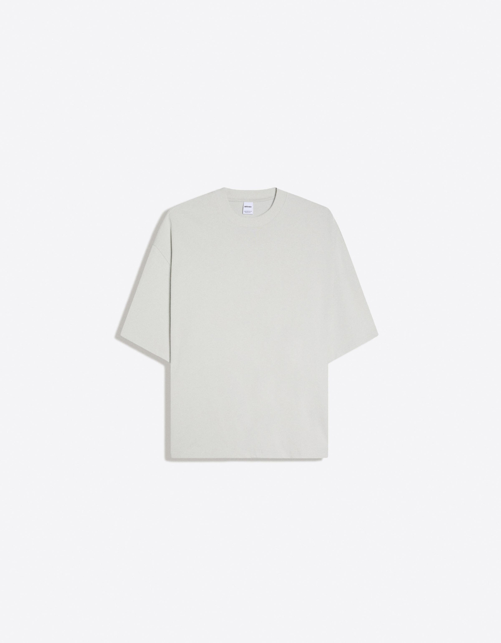 Мужская плотная футболка boxy fit - BERSHKA