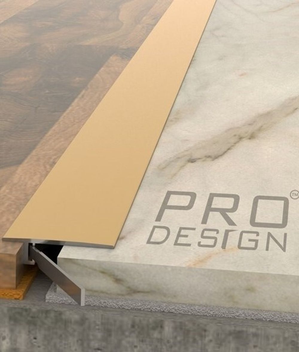 Порог алюминиевый Pro Design Doorstep 571 шампань, 900x25x6 мм