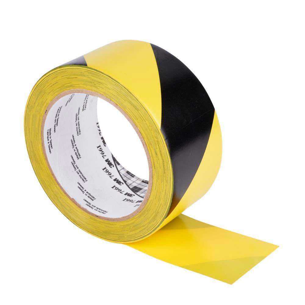 Лента сигнальная 3M™ 766i, черно-желтая, 50 мм x 33 м
