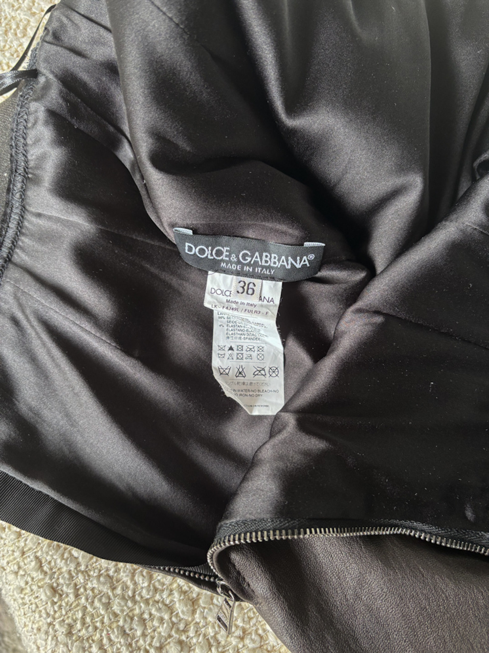 Кожаная юбка Dolce & Gabbana, XS
