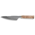 XC141 Chef - нож кухонный, рукоять желез. дерево, клинок 440C/410 San mai, 191мм.