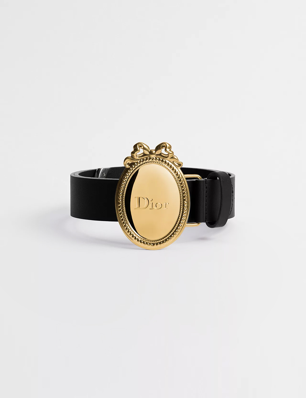 Ремень Dior Médaillon Belt 30 mm Black