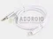 Аудио кабель GL-060, Lightning - 3.5 AUX, 1 м, белый