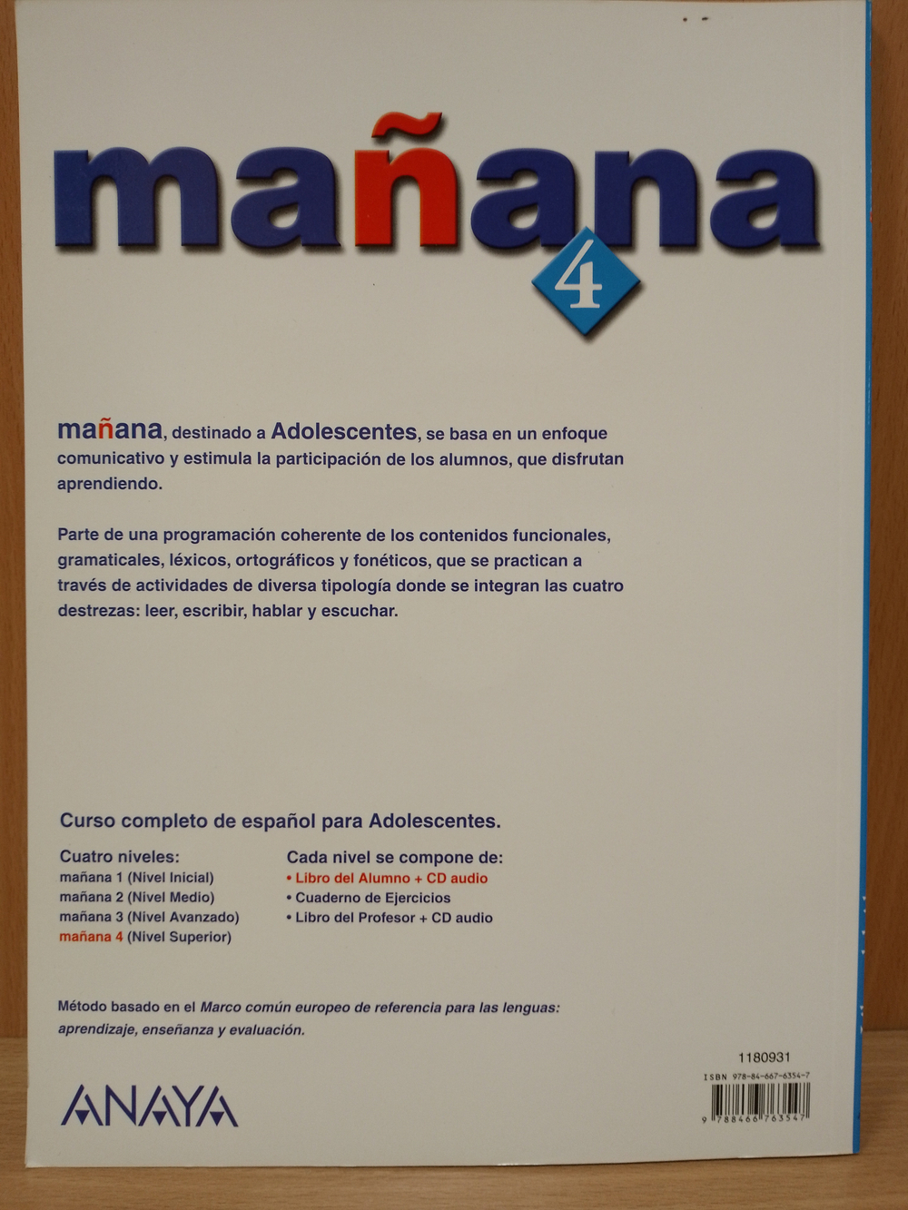 Mañana 4. Libro del Alumno B2 (Curso de espanol) +CD