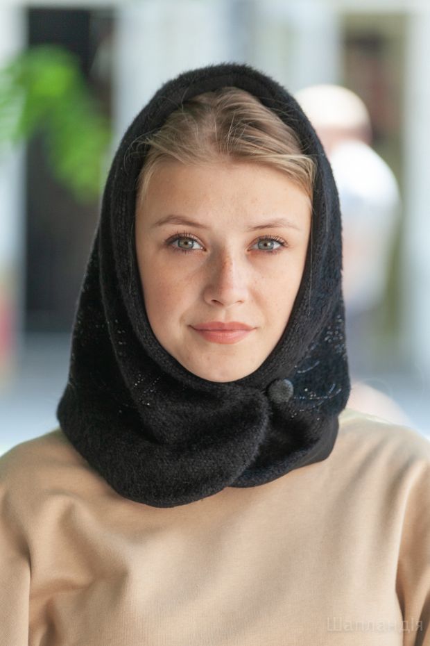 Капор ангора M.A. (Бежевый / б/р / Отворот / 30х30х6 / 0.3 / Ангора)