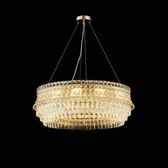 Люстра подвесная NewRgy M52-ф800*H280 H GOLD, 12×40 Вт, золотая