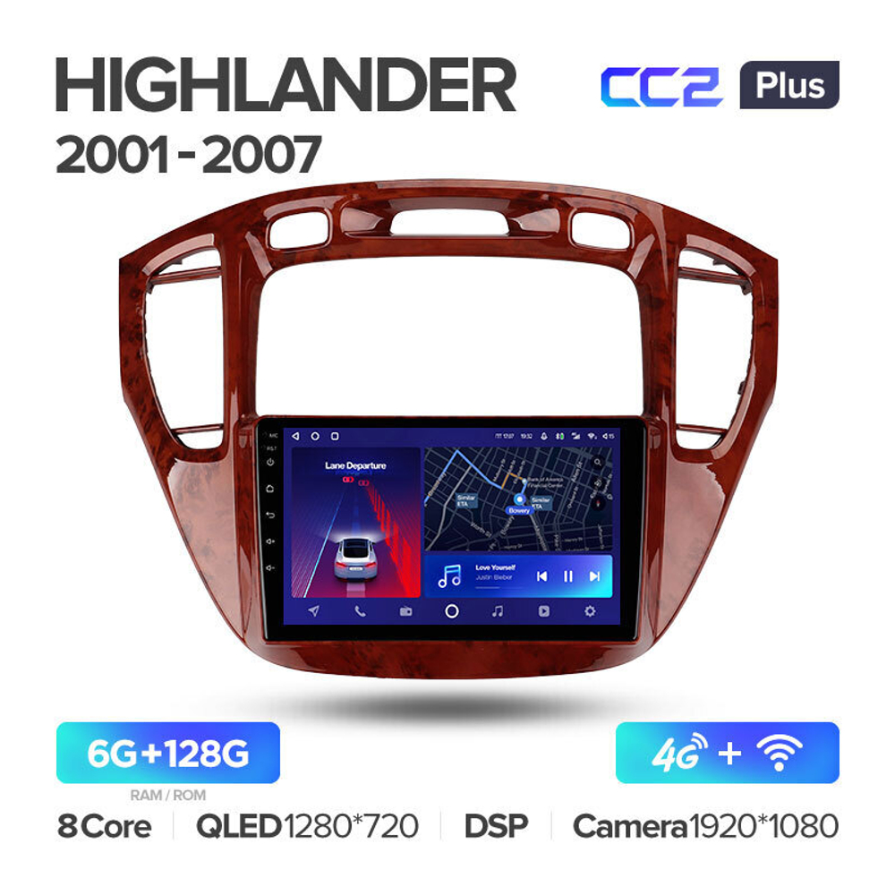 Teyes CC2 Plus 9" для Toyota Highlander 2001-2007