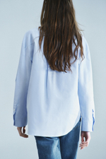 РУБАШКА OXFORD С АЛЖИРКАМИ ZW COLLECTION — ZARA