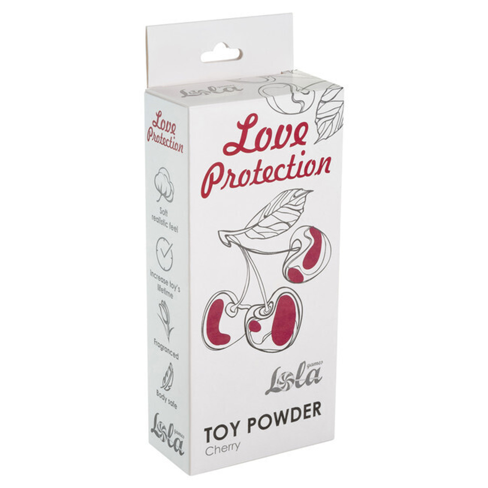 Пудра для игрушек ароматизированная Love Protection Вишня 30 гр (Цвет: белый)