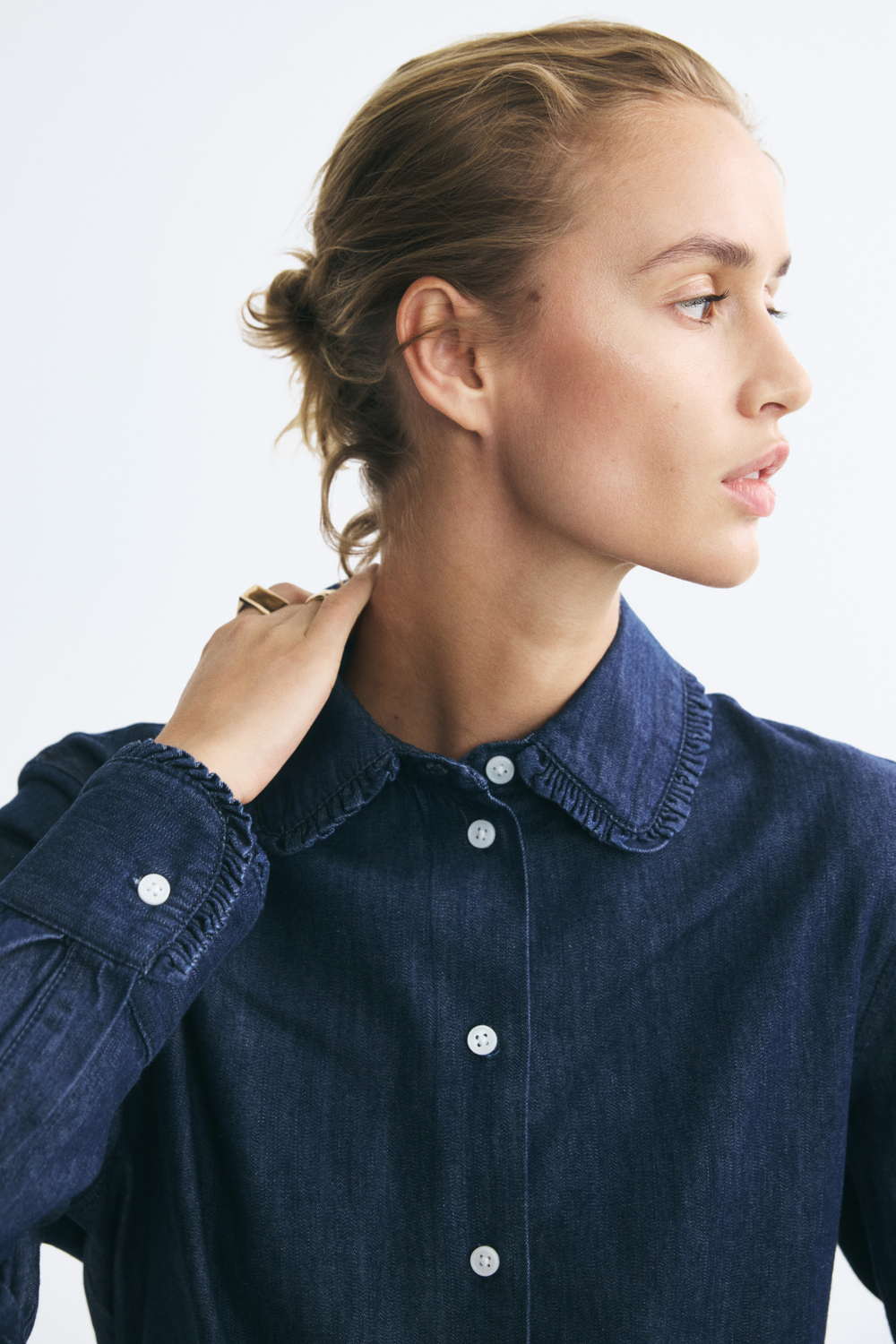 Рубашка из хлопкового поплина — прямой крой - H&M