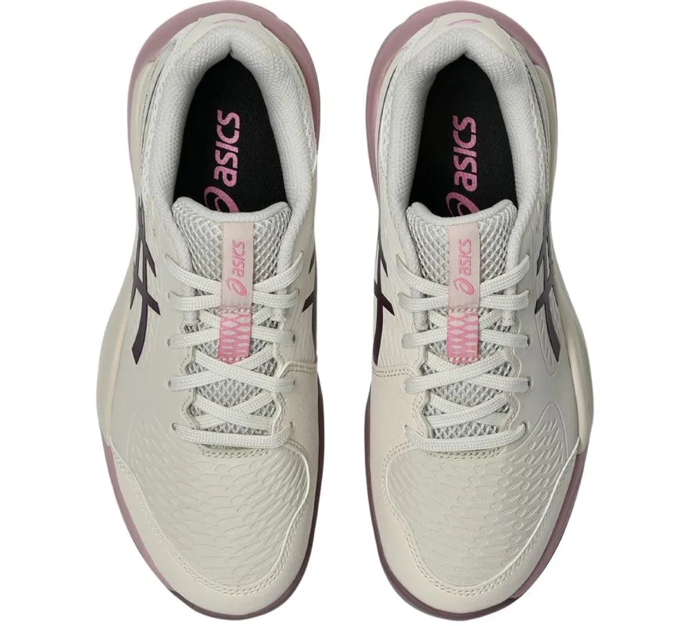 Детские теннисные кроссовки Asics Gel-Resolution X GS - soft oat/dark aubergine