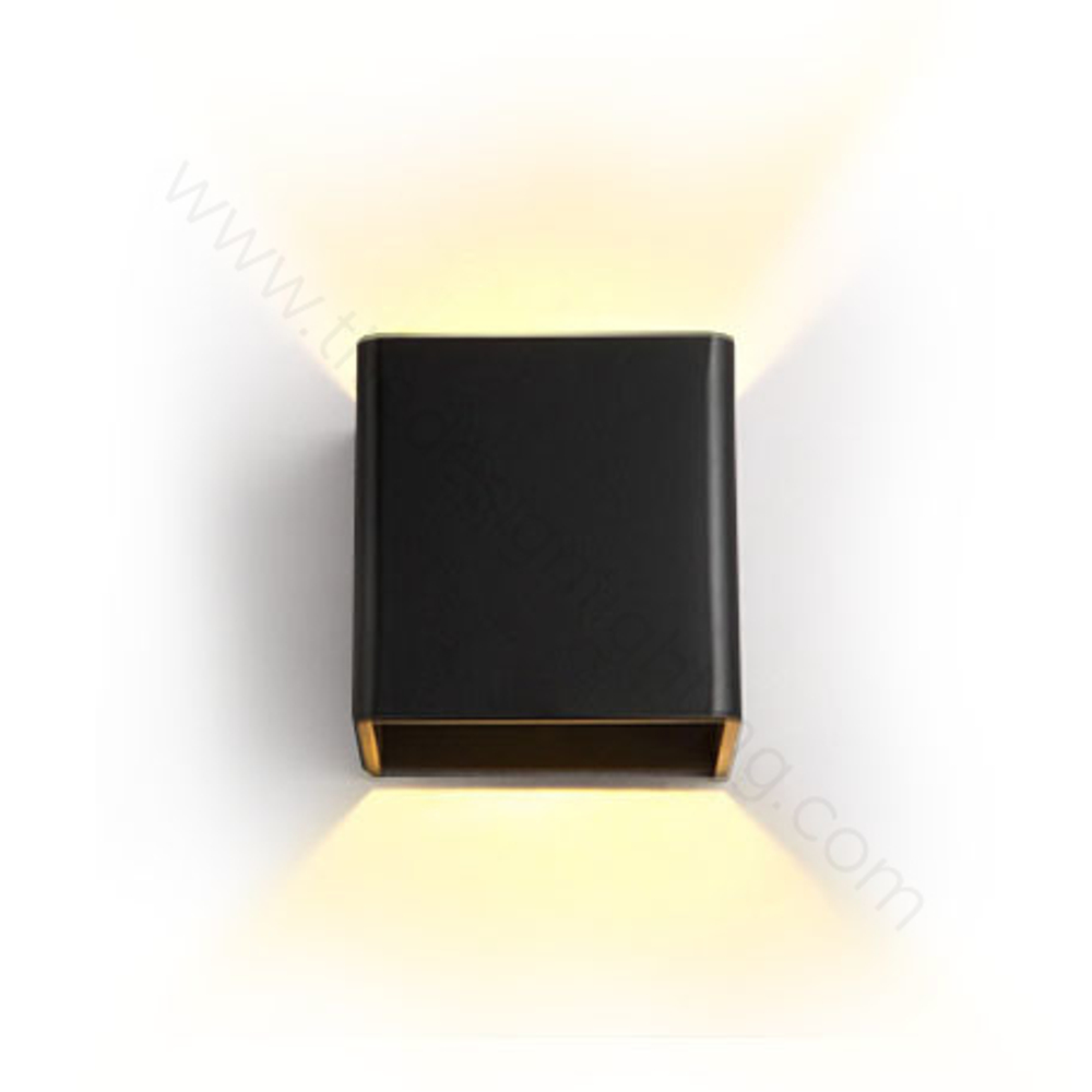 Wall design lamp Cube  (Black)
