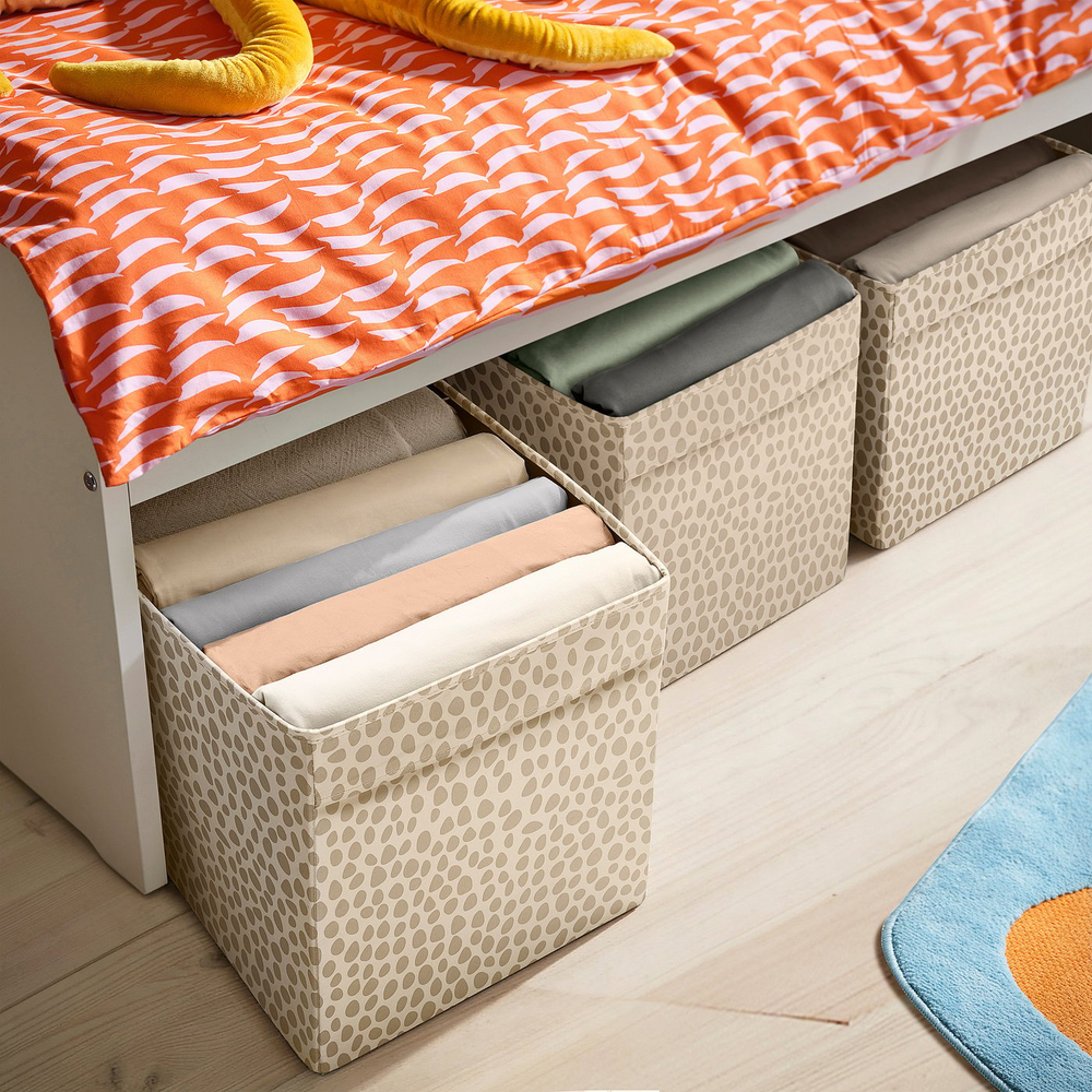 IKEA SLÄKT  (ИКЕА СЛЭКТ)  -  Коробка для хранения - бежевая 55x33x33 см