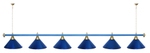 Лампа STARTBILLIARDS 6 пл. (плафоны золотые,штанга золотая,фурнитура золото)