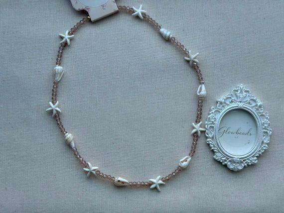 Boyunbağı / Колье / Necklace Sadə kristal muncuqdan hazırlanmış boyunbağı 4