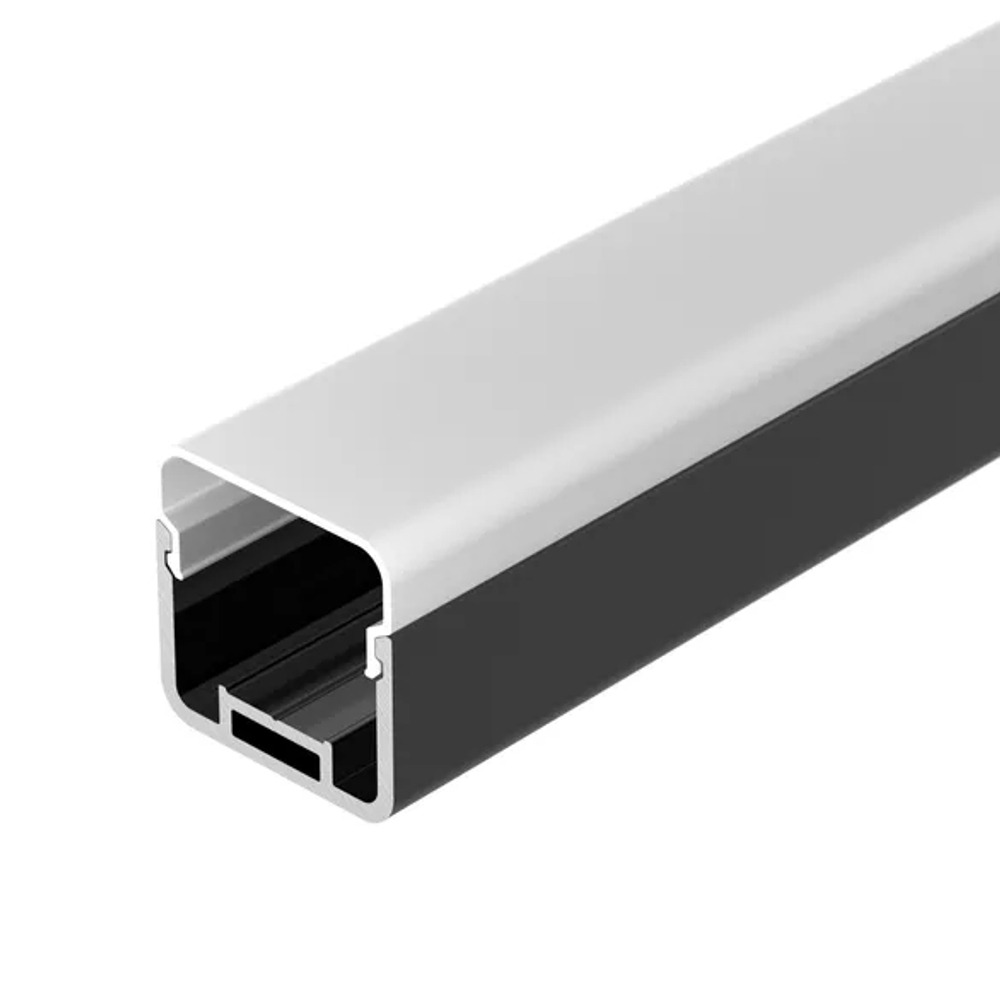 Профиль с экраном LINE-D-3030-2000 SQUARE BLACK+OPAL (Arlight, Алюминий) 055073