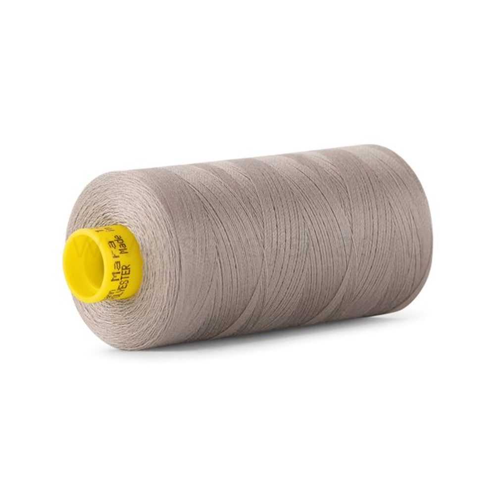 Нитка Gutermann Mara 120 (1000 метров), 1 кат., универсальная | 495 серебристо-бежевый