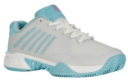 Женские теннисные кроссовки K-Swiss Hypercourt Express 2 HB - brilliant white/angel blue/sheer lilac