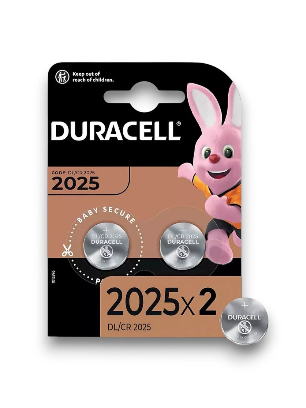 Литиевые батарейки Duracell CR 2025 2шт.