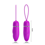 Виброяйцо 9,2см с 12 функциями вибрации Pretty Love Edwina BI-014447