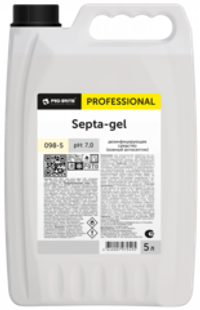098-5 Septa-gel (Септа-гель) 5л (4шт) Дезинфицирующее средство (кожный антисептик) для обработки рук мед.пер.