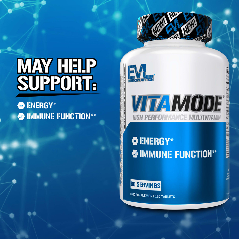 EVLution Nutrition, VitaMode®, высокоэффективные мультивитамины, 120 таблеток