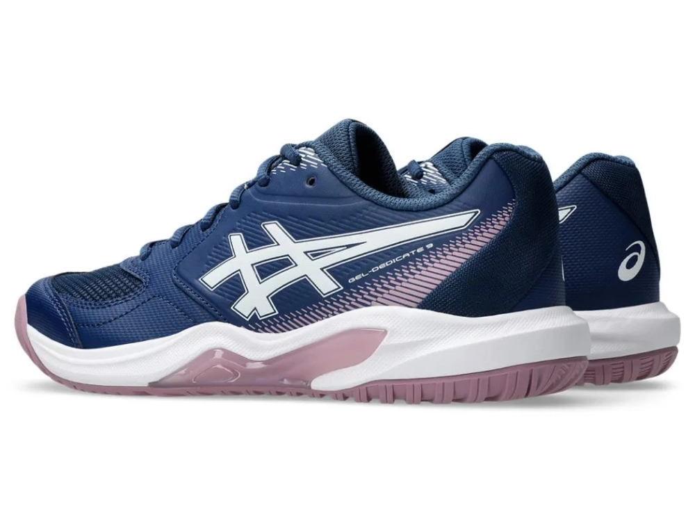 Женские теннисные кроссовки Asics Gel-Dedicate 9 - independence blue/white