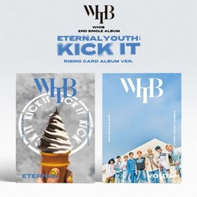 Альбом WHIB - ETERNAL YOUTH : KICK IT 2nd Single Album RISING CARD 2 Version SET
