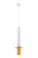 Светильник подвесной Rilon 1055 WH+GD, 10 Вт, золотой и белый