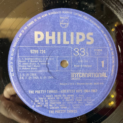Винтажная виниловая пластинка LP The Pretty Things Greatest Hits 1964 1967 (Англия 1975)
